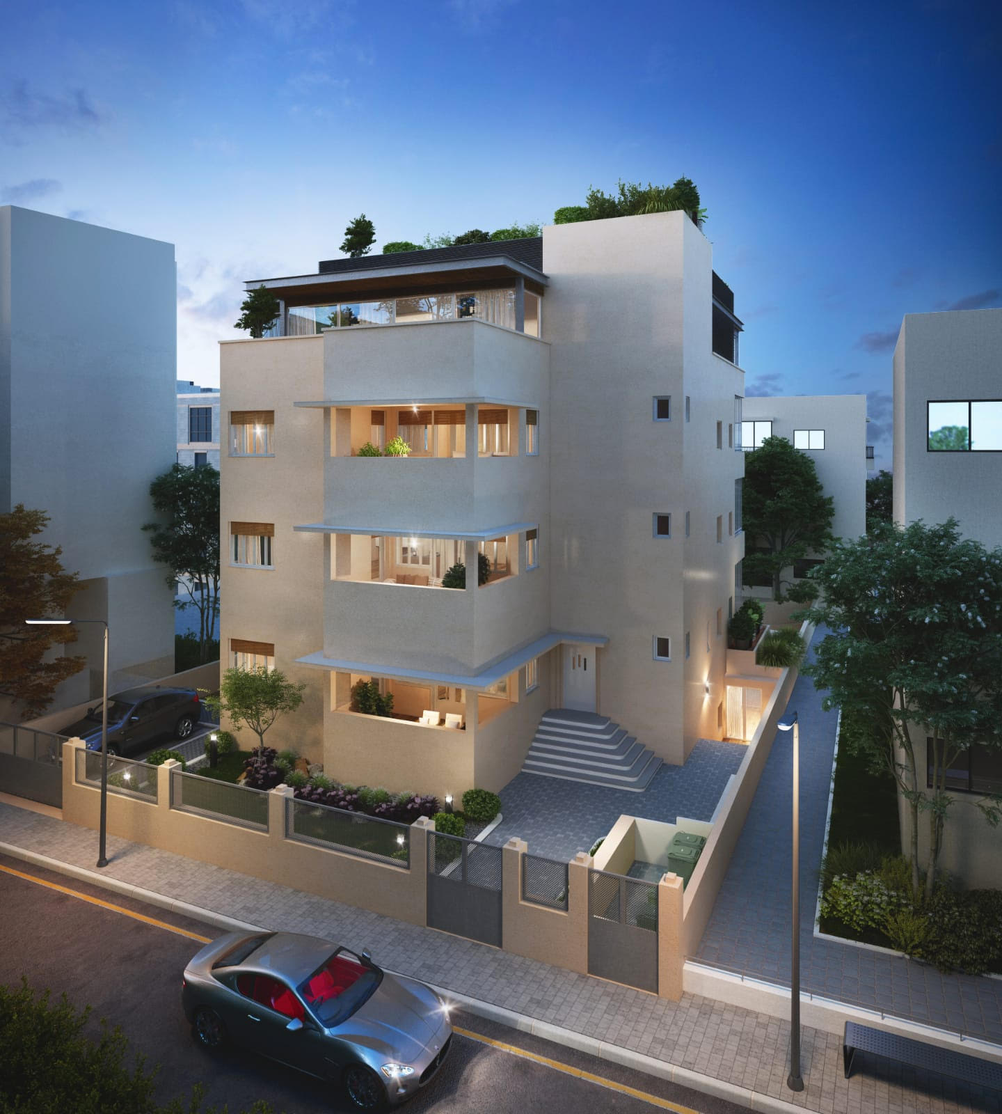 למכירה דירת גן 4 חדרים חדשה בקרבת החוף תל אביב